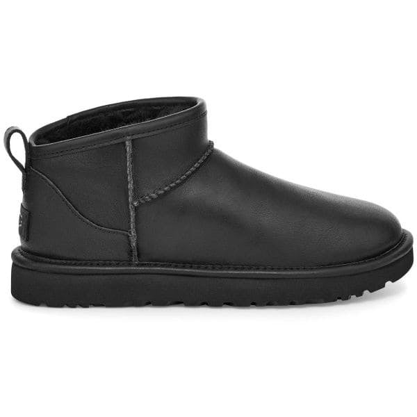 UGG Classic Ultra Mini II Black Leather – My Shoe Shop
