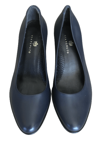 Via Veneto 2838 Heel - navy - My Shoe Shop - Heels
