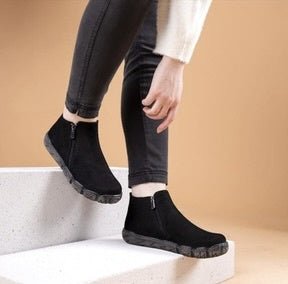 Via Veneto C2025 Zip Up Nubuck Boot - Black - My Shoe Shop - General
