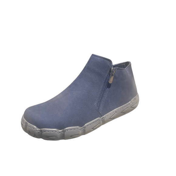 Via Veneto C2025 Zip Up Nubuck Boot - Navy - My Shoe Shop - General