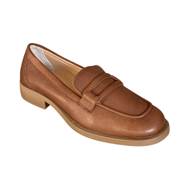 Via Veneto Leather Loafer 1200 - Brown - My Shoe Shop - Loafer