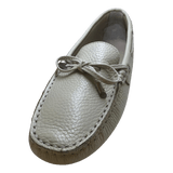 Via Veneto Leather Moccasin 6026 - Cream - My Shoe Shop - Moccasin