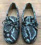 Via Veneto Moccasin 6026 Leather - Blue Snake - My Shoe Shop - Mocassin