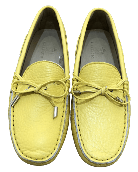 Via Veneto Moccasin 6026 Leather - Lemon Leather - My Shoe Shop - Mocassin