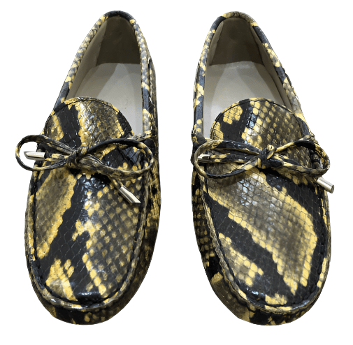Via Veneto Moccasin 6026 Leather - Yellow Snake - My Shoe Shop - Mocassin