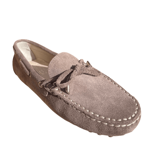Via Veneto Moccasin 6026 Suede - Taupe - My Shoe Shop - Mocassin