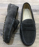 Via Veneto Moccasin 6166 - Dark Grey Suede - My Shoe Shop - Mocassin