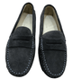 Via Veneto Moccasin 6166 - Dark Grey Suede - My Shoe Shop - Mocassin