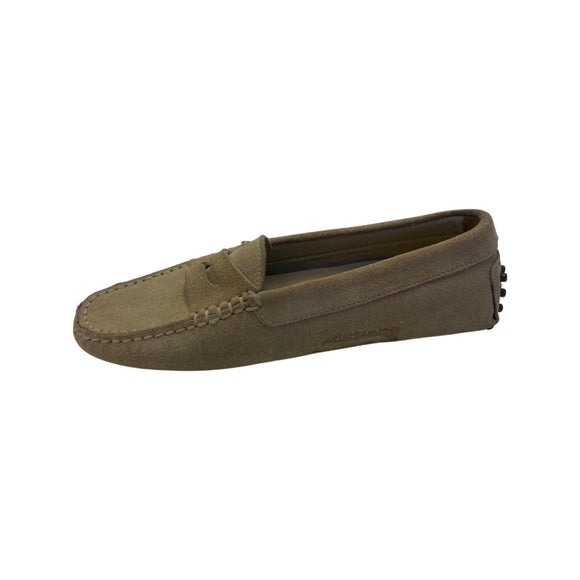 Via Veneto Moccasin 6166 - Latte suede - My Shoe Shop - Mocassin