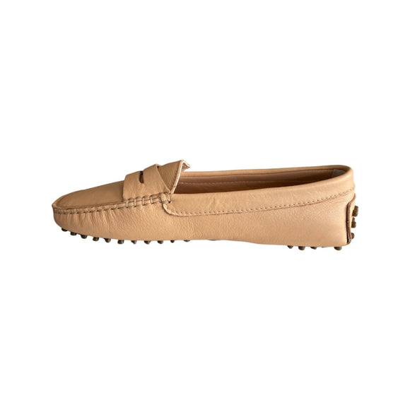 Via Veneto Moccasin 6166 Leather - Beige - My Shoe Shop - Moccasin