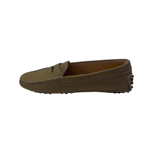 Via Veneto Moccasin 6166 Leather - Green - My Shoe Shop - Moccasin
