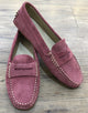 Via Veneto Moccasin 6166 - Light Cherise Suede - My Shoe Shop - Mocassin