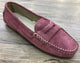 Via Veneto Moccasin 6166 - Light Cherise Suede - My Shoe Shop - Mocassin