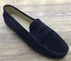 Via Veneto Moccasin 6166 - Navy Suede - My Shoe Shop - Mocassin