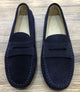 Via Veneto Moccasin 6166 - Navy Suede - My Shoe Shop - Mocassin