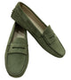 Via Veneto Moccasin 6166 - Olive Suede - My Shoe Shop - Mocassin