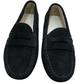 Via Veneto Moccasin 6166 Suede - Black - My Shoe Shop - Mocassin