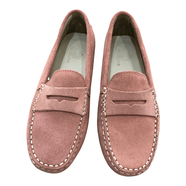 Via Veneto Moccasin 6166 Suede - Guava - My Shoe Shop - Mocassin