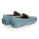 Via Veneto Moccasin 6166 Suede - Ice Blue - My Shoe Shop - Moccasin