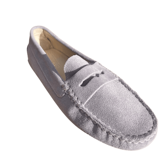 Via Veneto Moccasin 6166 Suede - Lilac - My Shoe Shop - Mocassin