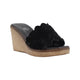 Via Veneto Slip-in Wedge 7095 in Braided Suede - Black - My Shoe Shop - sandal