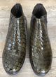 Via Veneto Super Short Double Zip Boot - Olive - My Shoe Shop - boot