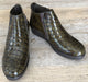 Via Veneto Super Short Double Zip Boot - Olive - My Shoe Shop - boot