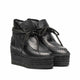 Vidorreta Low Leather Wedge Boot - Black - My Shoe Shop - boot