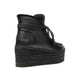 Vidorreta Low Leather Wedge Boot - Black - My Shoe Shop - boot