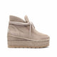Vidorreta Low Suede Wedge Boot - Taupe - My Shoe Shop - boot
