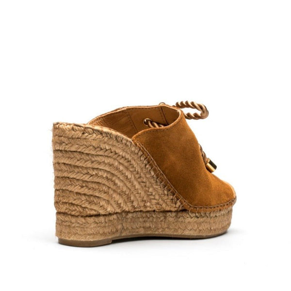 Vidorreta Slip-in Wedge Clog - Camel - My Shoe Shop - Wedge